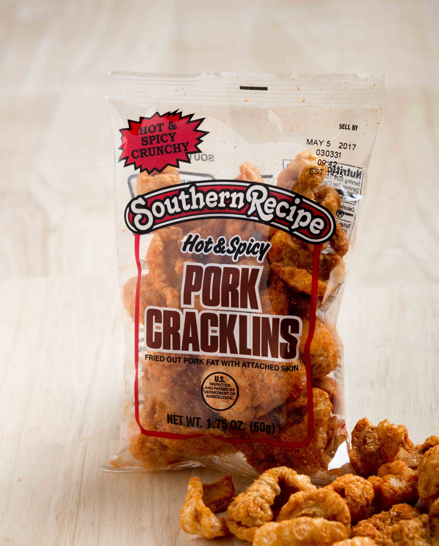 Southern Recipe Hot & Spicy Pork Tender Cracklins
