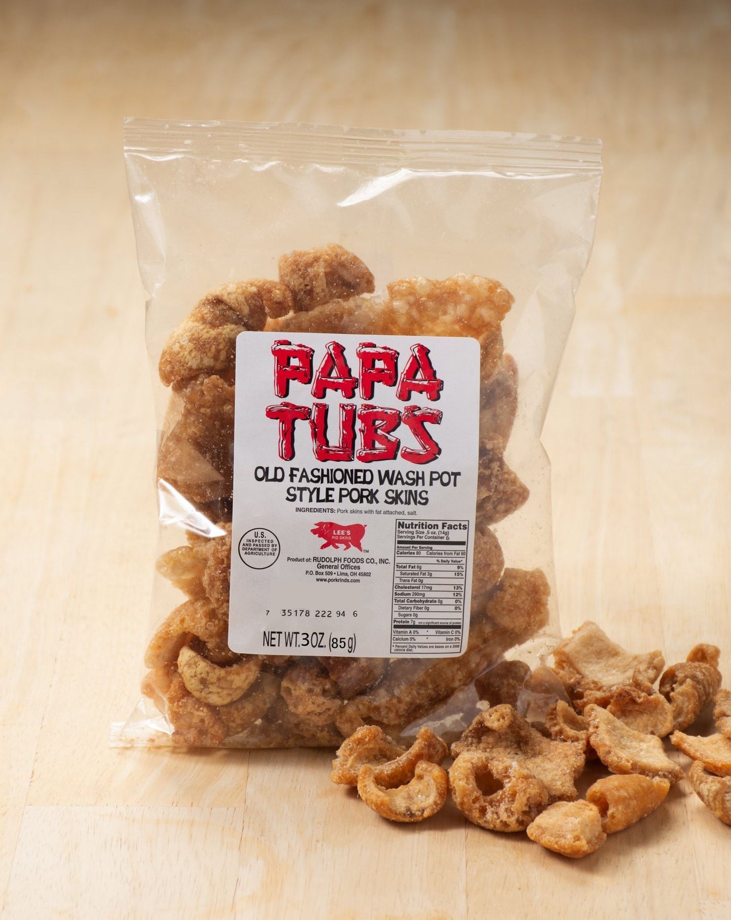 Papa Tubs Old Fashioned Wash Pot Style Pork Skins
