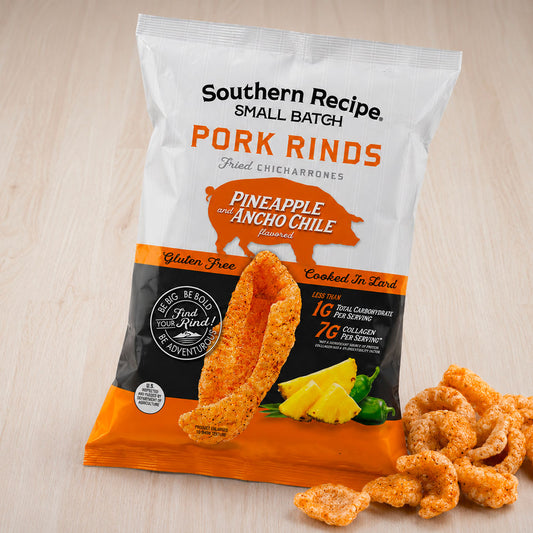 Pineapple & Ancho Chile Pork Rinds