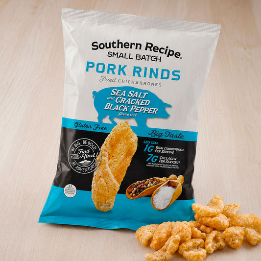 Southern Recipe Small Batch Sea Salt & Cracked Black Pepper Pork Rinds